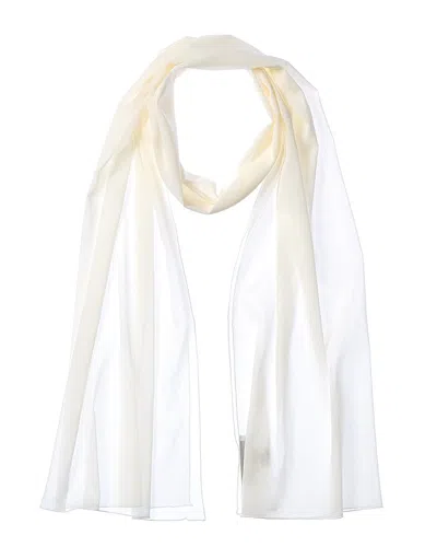 Dolce & Gabbana Chiffon Silk-blend Scarf In White