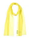Dolce & Gabbana Chiffon Silk-blend Scarf In Yellow