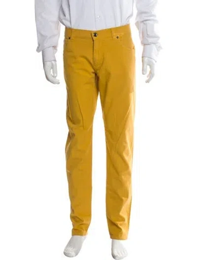 Pre-owned Dolce & Gabbana Chinos In Yellow
