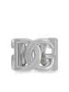 Dolce & Gabbana Silver-tone Chunky Logo Ring In Brass Man In Metallic