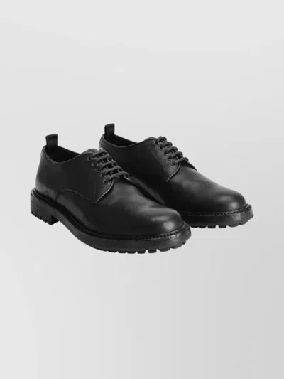 DOLCE & GABBANA CHUNKY SOLE LEATHER DERBY SHOES