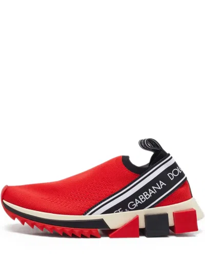 Pre-owned Dolce & Gabbana Chunky Sole Slip-on Sneakers