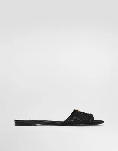 Dolce & Gabbana Ciabatta Flat In Black