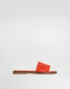 Dolce & Gabbana Flat Nappa-leather Slippers In Multi