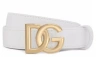 Dolce & Gabbana Calfskin Belt With Dg Logo