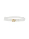Dolce & Gabbana Calfskin Belt With Crossed Dg Logo