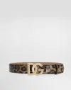 Dolce & Gabbana Cintura Logata In Animal Print