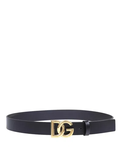 Dolce & Gabbana Veal Belt With Metal