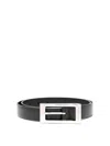 Dolce & Gabbana Brushed-leather Belt In Black