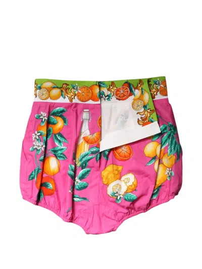 Dolce & Gabbana Citrus-print Shorts In Multi