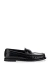 Dolce & Gabbana 'city Blanco' Black Loafers With Dg Logo Detail