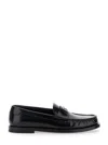 Dolce & Gabbana Dg Medallion Leather Classic Loafers In Black