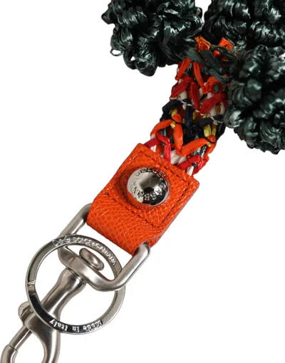 Dolce & Gabbana Clasp Finder Key Case In Orange