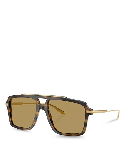 Dolce & Gabbana Classic Aviator Sunglasses, 56mm In Brown