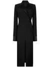 Dolce & Gabbana Grosgrain And Satin-trimmed Wool-blend Midi Dress In Black