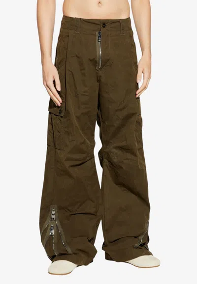 Dolce & Gabbana Classic Cargo Pants In Brown