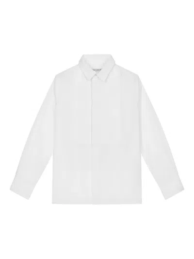 DOLCE & GABBANA CLASSIC-COLLAR CONCEALED-FASTENING SHIRT