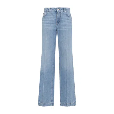 Dolce & Gabbana Classic Flared Jeans With High Waist In Blue