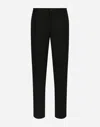 Dolce & Gabbana Classic Gabardine Tuxedo Pants In Black