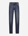 Dolce & Gabbana Classic Jeans With Dg Embroidery In Multicolor