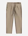 Dolce & Gabbana Classic Mikado Silk Pants In Green