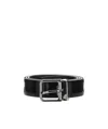 Dolce & Gabbana Classic Smooth Belt In Black