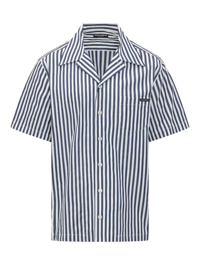 Dolce & Gabbana Classic Striped Button-up Shirt In Blue