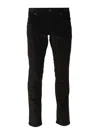 Dolce & Gabbana Black Jeans With Logo Patch On The Front And Logo Plaque On The Rear In Black
