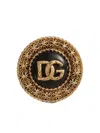 Dolce & Gabbana Clip Earrings With Dg Logo In Gold