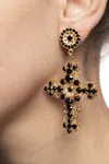 Dolce & Gabbana Crystal Clip-on Earrings In Gold