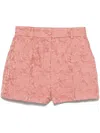 Dolce & Gabbana Cloqué-effect Shorts In Pink