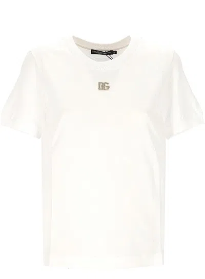 Dolce & Gabbana Logo Cotton T-shirt In White