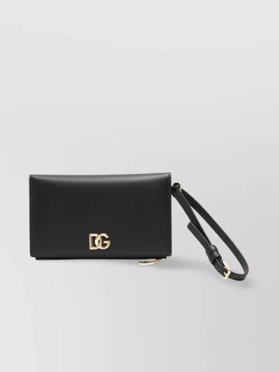 Dolce & Gabbana Clutch Bags With Detachable Wrist Strap And Gold-tone Hardware