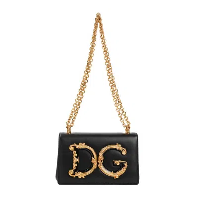 Dolce & Gabbana Clutch Dg Girls In Black