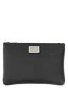 Dolce & Gabbana Men Clutch With Logo Plaque