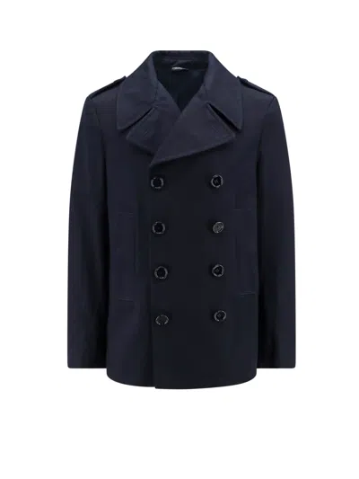 Dolce & Gabbana Coat In Blue