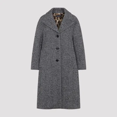 Dolce & Gabbana Coat In Animal Print