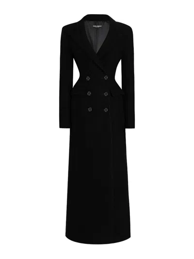 Dolce & Gabbana Coat In Black