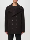 Dolce & Gabbana Double-breasted Melange Coat In Grau