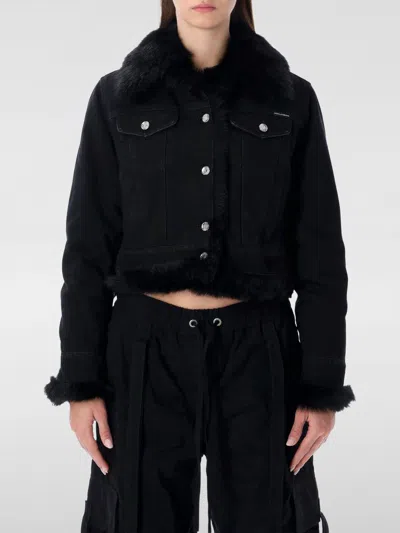 DOLCE & GABBANA COAT DOLCE & GABBANA WOMAN COLOR BLACK,H74561002