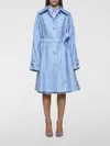 Dolce & Gabbana Single-breasted Brocade Coat In Blau