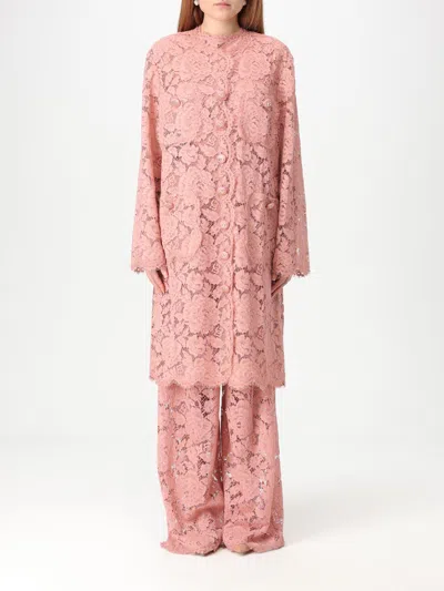 DOLCE & GABBANA COAT DOLCE & GABBANA WOMAN COLOR PINK,G55342010
