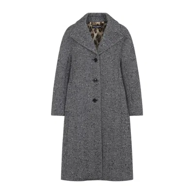 Dolce & Gabbana Coat In Gray