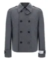 Dolce & Gabbana Grey Wool Blend Jacket In Grey