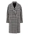 Dolce & Gabbana Houndstooth Coat In Multicolor