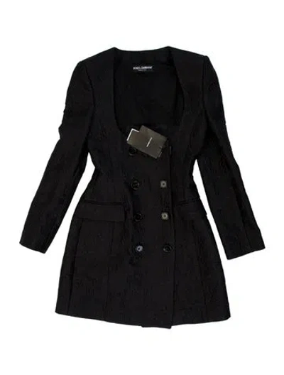 Pre-owned Dolce & Gabbana Coat W/ Tags In Black