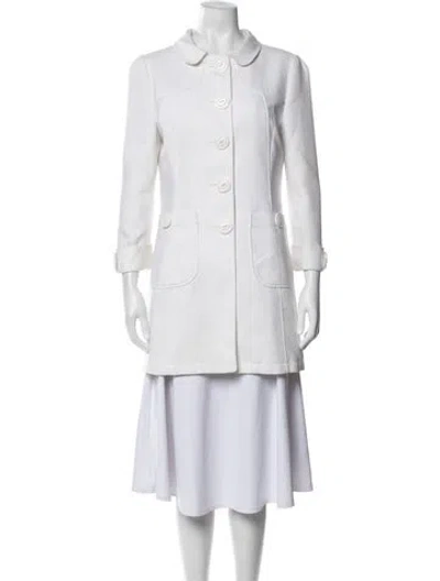 Pre-owned Dolce & Gabbana Coat In White