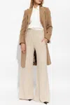 Dolce & Gabbana Single-breasted Midi Coat In Beige