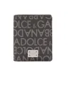 Dolce & Gabbana Coated Jacquard Bi-fold Card Holder In Black
