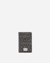 Dolce & Gabbana Coated Jacquard Bifold Card Holder In Multicolor